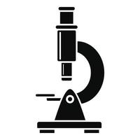 Microscope icon, simple style vector