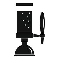 Beer tap icon, simple style vector
