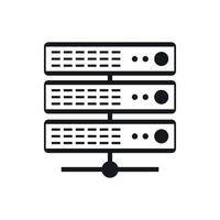 Servers icon, simple style vector