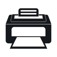 Modern laser printer icon, simple style vector