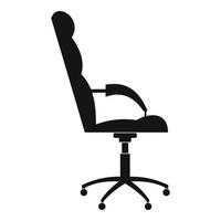 Armchairwith armrests icon, simple style. vector