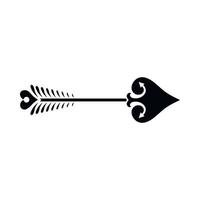 Vintage arrow, design element icon, simple style vector