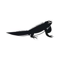 Iguana icon, simple style vector