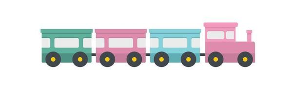 Express train icon, flat style. vector