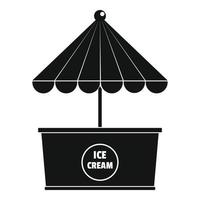 Ice creme icon, simple style. vector