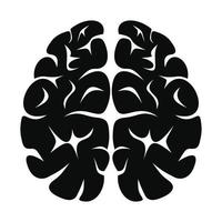 icono de neuronas cerebrales, estilo simple vector