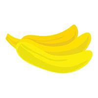 icono de plátano, estilo de dibujos animados vector