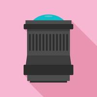 Lens icon, flat style vector