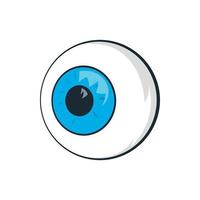 Eyes icon, cartoon style vector