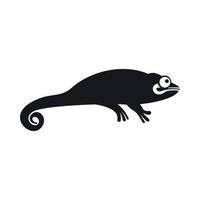 Chameleon icon, simple style vector