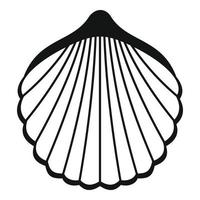 Beautiful shell icon, simple style vector