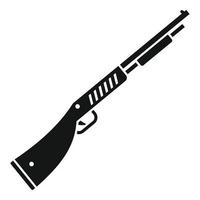 Police shotgun icon, simple style vector