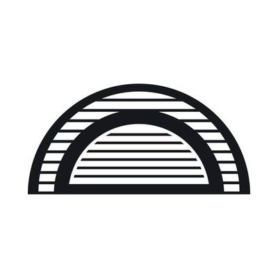 Hangar icon, simple style