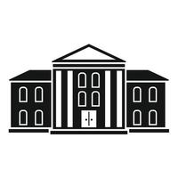 Supreme courthouse icon, simple style vector