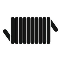 Cord spring coil icon, simple style vector