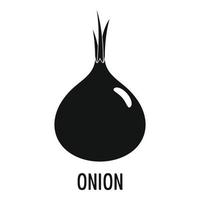 Onion icon, simple style. vector