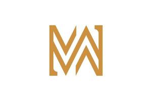 Letter M Monoline Logo vector