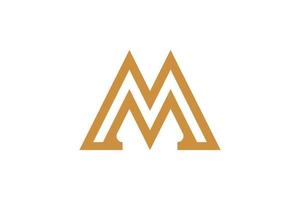 Letter M Monoline Logo vector