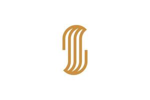 Abstract luxury monoline Letter O Logo vector