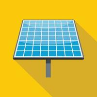 Solar generation icon, flat style vector