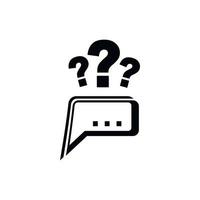 Question icon, simple style vector