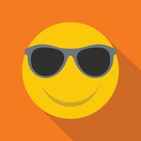 Smile icon vector flat