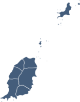 doodle freehand drawing of grenada map. png