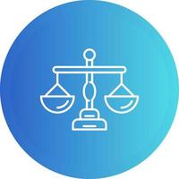 Justice Scale Vector Icon