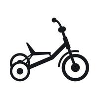 Tricycle icon, simple style vector