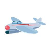 icono de avión pequeño, estilo de dibujos animados vector