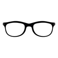 Spectacles with diopters icon, simple style. vector