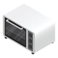 Microwave icon, isometric style vector