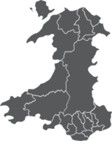 scarabocchio a mano libera disegno di Galles carta geografica. png