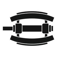 Bike pedal icon, simple style vector