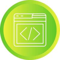 icono de vector de programación web