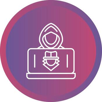 icono de vector de hacker