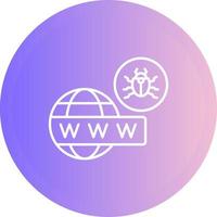 Worldwide Hack Vector Icon