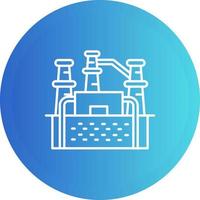 Geothermal Energy Vector Icon