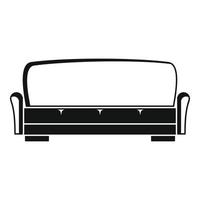 Sofa icon, simple style vector