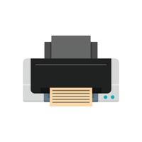 Inkjet printer icon, flat style vector