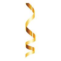 icono de serpentina espiral, estilo realista vector