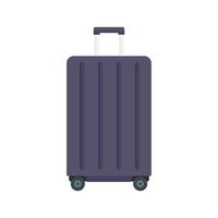 Travel wheels bag icon, flat style vector