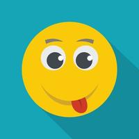 Smile icon vector flat