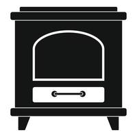 icono de horno antiguo, estilo simple vector