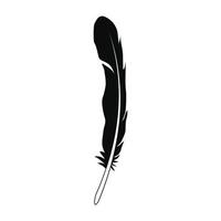 Native feather icon, simple style vector