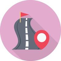 ilustración de vector de ubicación de carretera en un fondo. símbolos de calidad premium. iconos vectoriales para concepto y diseño gráfico.