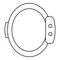 icono de pulsera inteligente, estilo de esquema vector