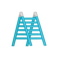 Ladder icon, cartoon style vector