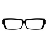 Astigmatic glasses icon, simple style. vector