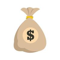 Dollar Money Icon Bag Vector Stock Vector (Royalty Free) 192639320